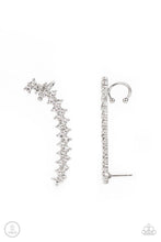 Load image into Gallery viewer, Let There Be LIGHTNING Paparazzi Earring - White - Ear Crawler