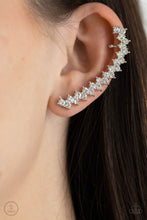 Load image into Gallery viewer, Let There Be LIGHTNING Paparazzi Earring - White - Ear Crawler