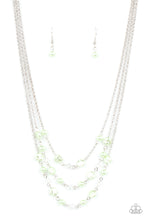 Load image into Gallery viewer, Let The Record GLOW Paparazzi Necklace - Green