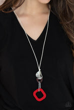 Load image into Gallery viewer, Top Of The WOOD Chain Paparazzi Necklace - Red