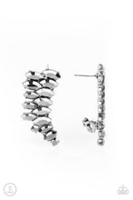 Load image into Gallery viewer, Explosive Elegance Paparazzi Ear Crawler Earring- Silver - Hematite