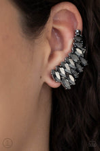 Load image into Gallery viewer, Explosive Elegance Paparazzi Ear Crawler Earring- Silver - Hematite