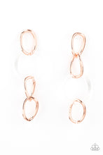 Load image into Gallery viewer, Talk In Circles Paparazzi Earring - Copper