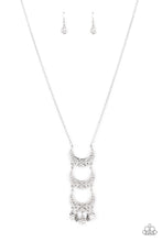 Load image into Gallery viewer, Half-Moon Child Paparazzi Necklace - Silver