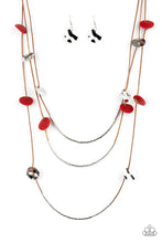 Load image into Gallery viewer, Alluring Luxe Paparazzi Necklace - Red