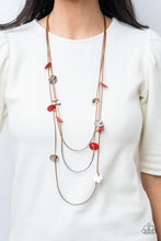Load image into Gallery viewer, Alluring Luxe Paparazzi Necklace - Red