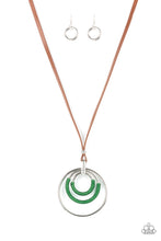 Load image into Gallery viewer, Hypnotic Happenings Paparazzi Leather Necklace - Green