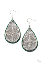Load image into Gallery viewer, Fleur de Fantasy Paparazzi Earring - Green