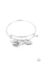 Load image into Gallery viewer, Come What May and Love It Paparazzi Inspirational Bracelet - White