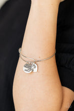 Load image into Gallery viewer, Come What May and Love It Paparazzi Inspirational Bracelet - White