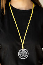 Load image into Gallery viewer, One MANDALA Show Paparazzi Suede Necklace - Yellow