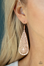 Load image into Gallery viewer, Posy Pasture Paparazzi Earring - Rose Gold