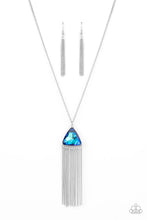 Load image into Gallery viewer, Proudly Prismatic Paparazzi Necklace - Blue - Iridescent