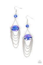 Load image into Gallery viewer, Ethereally Extravagant Paparazzi Earring - Blue