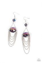 Load image into Gallery viewer, Ethereally Extravagant Paparazzi Earring - Purple - Iridescent