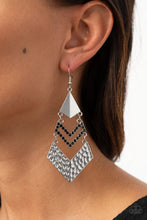 Load image into Gallery viewer, Work Hazard Paparazzi Earring - Black
