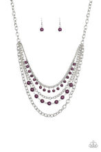 Load image into Gallery viewer, Ground Forces Paparazzi Necklace - Purple