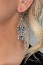 Load image into Gallery viewer, FABULOUSLY FEATHERED - PAPARAZZI FEATHER EARRINGS - SILVER