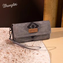 Load image into Gallery viewer, WG218-W068 Wrangler Aztec Embroidered Wallet/Wristlet - Black
