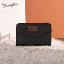 Load image into Gallery viewer, WG162-W0333 Wrangler Card Holder Bi-Fold Wallet - Black
