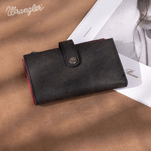 Load image into Gallery viewer, WG162-W0333 Wrangler Card Holder Bi-Fold Wallet - Black
