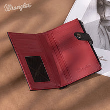 Load image into Gallery viewer, WG162-W0333 Wrangler Card Holder Bi-Fold Wallet - Black

