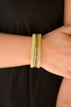 Load image into Gallery viewer, Paparazzi ♥ Mega Glam - Yellow ♥ Bracelet
