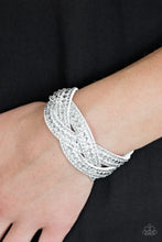 Load image into Gallery viewer, Bring On The Bling - White ♥ Bracelet
