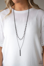 Load image into Gallery viewer, Paparazzi ♥ Keep Your Eye On The Pendulum - Black ♥ Necklace
