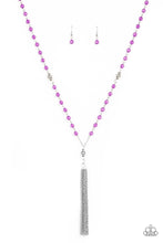Load image into Gallery viewer, Tassel Takeover - Purple ♥ Necklace
