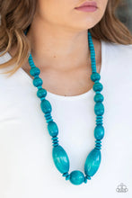 Load image into Gallery viewer, Paparazzi ♥ Summer Breezin - Blue ♥ Wood Necklace
