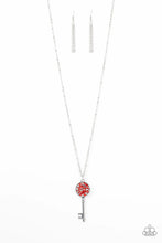 Load image into Gallery viewer, Paparazzi ♥ Key Keepsake - Red ♥ Necklace
