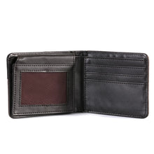 Load image into Gallery viewer, MW-604 Men's Color Block Navajo Concho Bifold PU Leather Wallet
