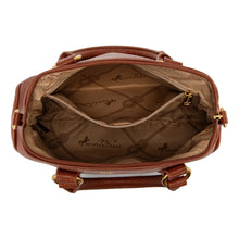 Load image into Gallery viewer, MW1341-8360BR Montana West Whipstitch Dome Satchel Bag - Brown
