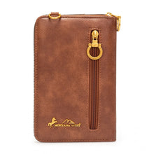 Load image into Gallery viewer, MW1385-183-JN Montana West American Flag RFID Crossbody Phone Wallet - Jean
