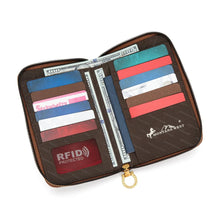 Load image into Gallery viewer, MW1385-183-JN Montana West American Flag RFID Crossbody Phone Wallet - Jean
