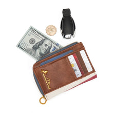 Load image into Gallery viewer, MW-WL-1385-2007-JN Montana West American Flag RFID Zip Around Wallet - Jean
