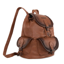 Load image into Gallery viewer, MWC-043A Montana West Stone Wash Backpack - Brown
