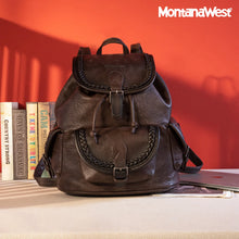 Load image into Gallery viewer, MWC-043A Montana West Stone Wash Backpack - Coffee
