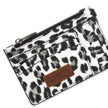 Load image into Gallery viewer, WG137-W0092 Wrangler Leopard Print Key Chain Wristlet Card Wallet - Leopard-Black
