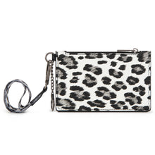 Load image into Gallery viewer, WG137-W0092 Wrangler Leopard Print Key Chain Wristlet Card Wallet - Leopard-Black
