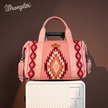 Load image into Gallery viewer, WG174-5110 Wrangler Southwestern Print Duffle Bag - Hot Pink
