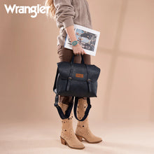 Load image into Gallery viewer, WG190-8319 Wrangler Top Handle Carry Satchel/Laptop Bag/Backpack/Crossbody - Navy
