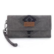 Load image into Gallery viewer, WG218-W068 Wrangler Aztec Embroidered Wallet/Wristlet - Black
