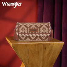 Load image into Gallery viewer, WG2212-C012 Wrangler Southwestern Print Wallet/Wristlet/Crossbody Bag - Brown
