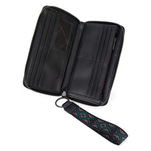 Load image into Gallery viewer, WG2214-W006 Wrangler Southwestern Embroidered Wallet - Black
