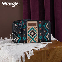 Load image into Gallery viewer, WG2214-W006 Wrangler Southwestern Embroidered Wallet - Black
