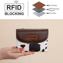 Load image into Gallery viewer, WG263-W076COW-BR Wrangler Tri-Fold Wallet - Cow-Brown
