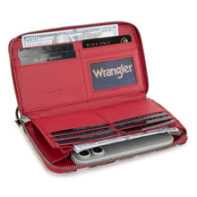 Load image into Gallery viewer, WG302-W006RD Wrangler Aztec Print Wallet - Red
