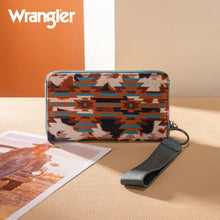 Load image into Gallery viewer, Pre-Order  WG302-W006TQ Wrangler Aztec Print Wallet - Turquoise
